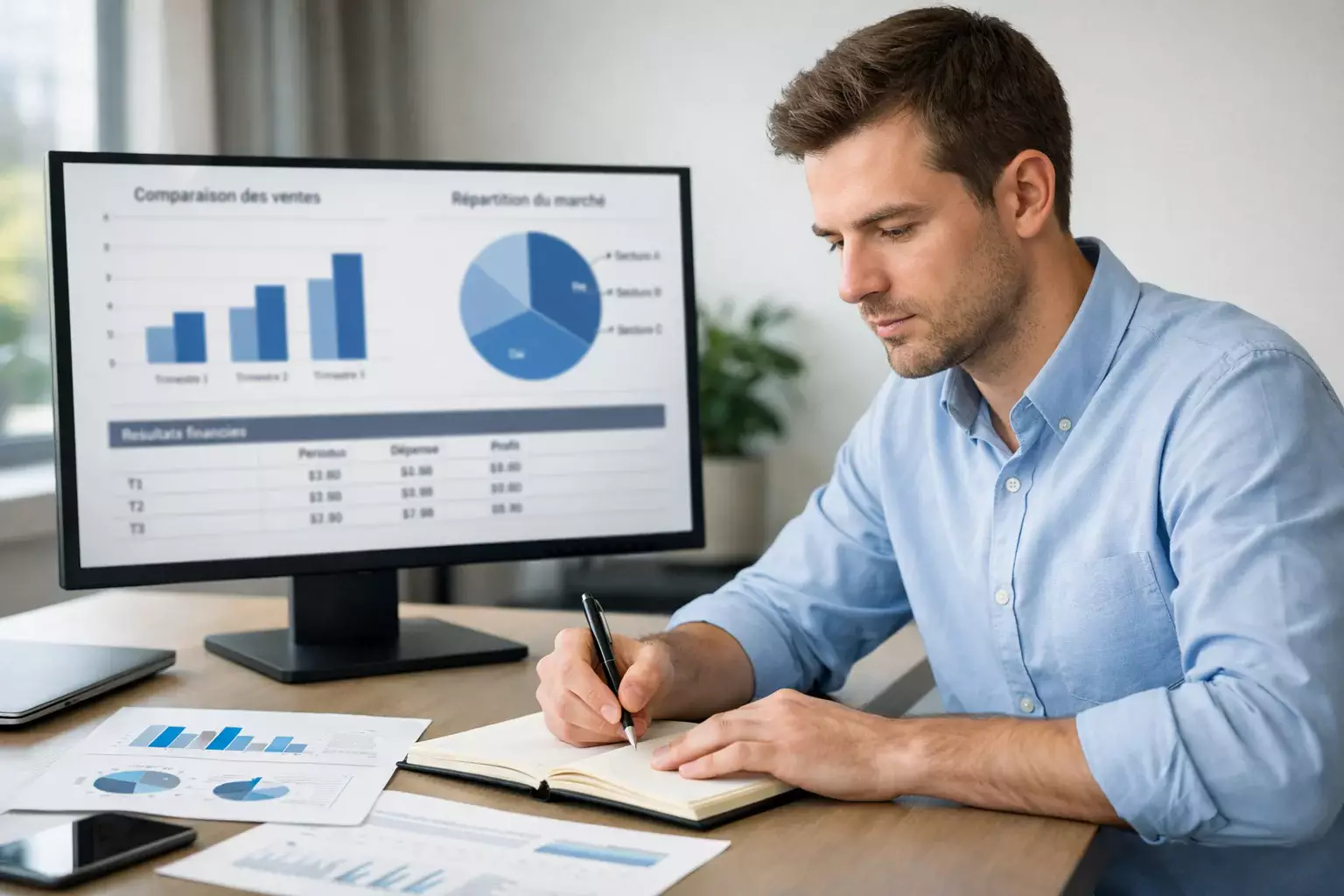 Analyste examinant des données de bookmakers sur écran